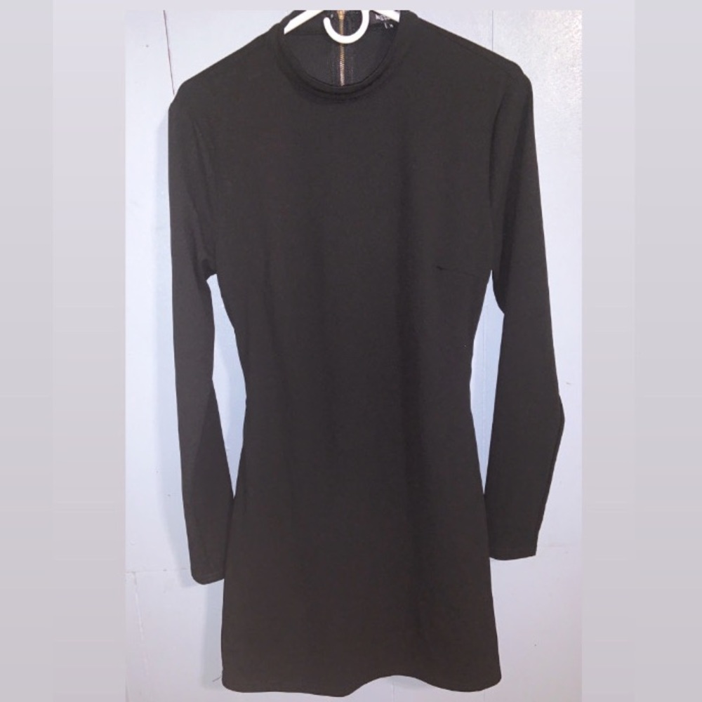 Missguided Black Cutout Mini Dress